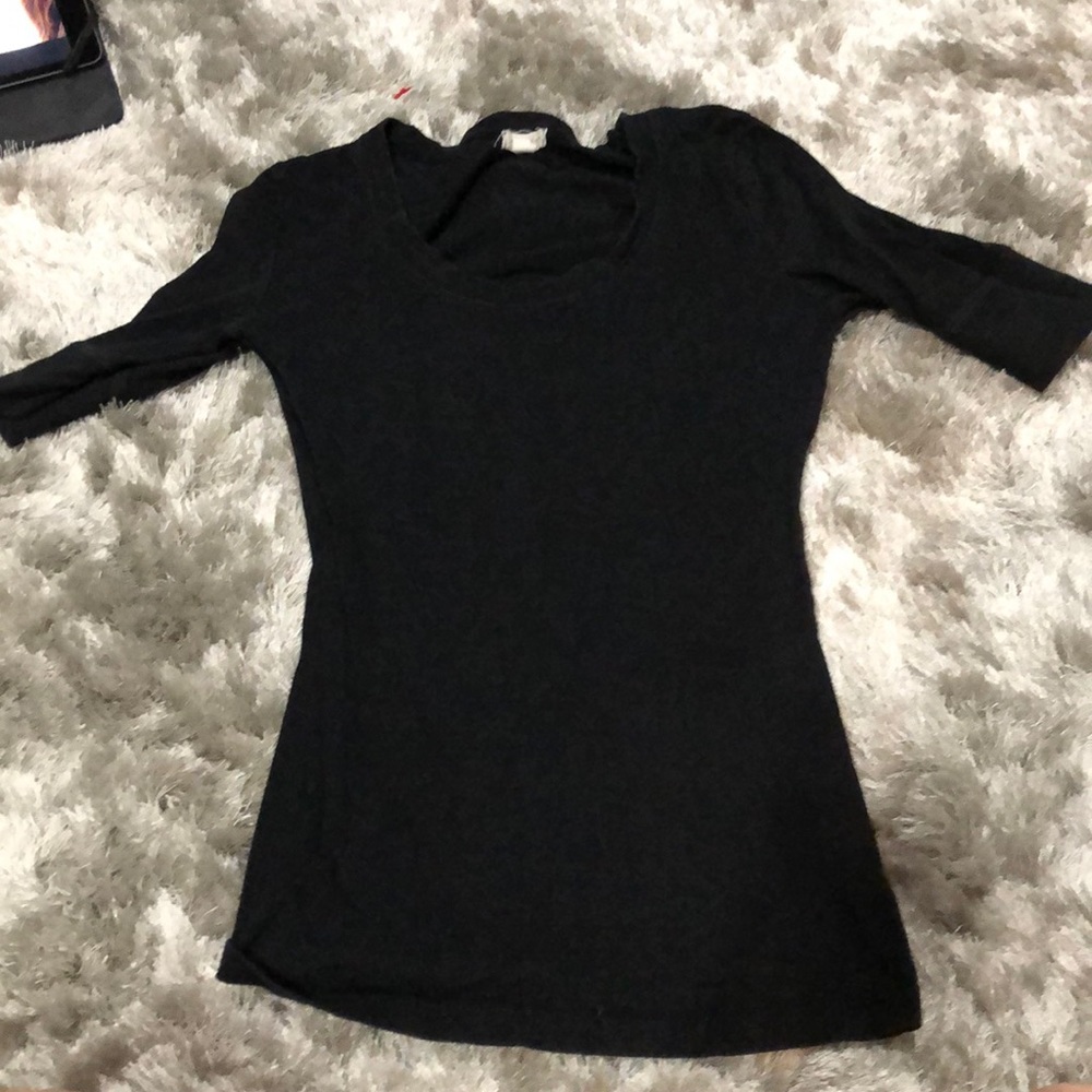 Black half sleeve shirt